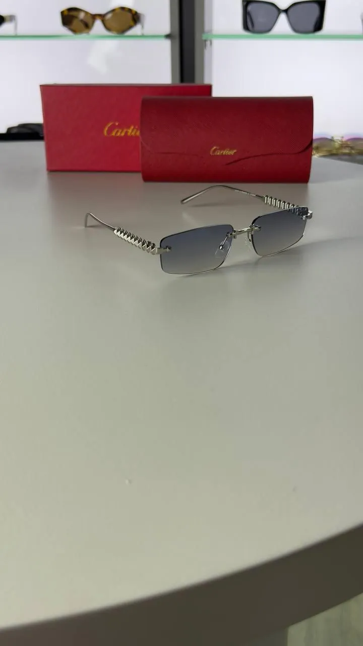 Cartier - Metal Rectangle Lenses