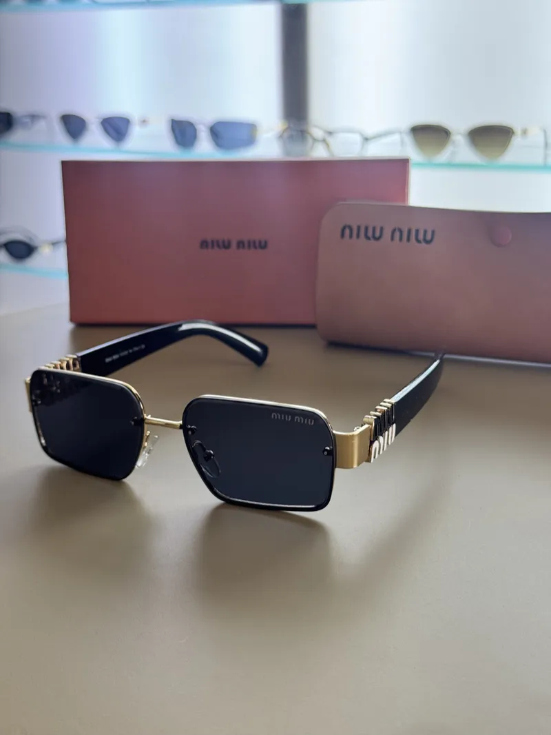 Miu Miu - Black Aviators Sunglasses