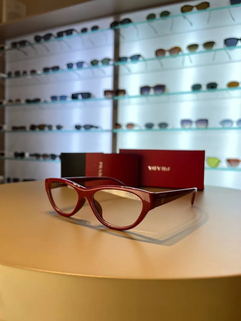 Prada PR A12V Red Cat Eye 