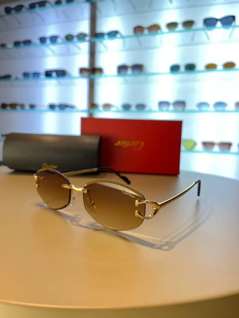 Cartier CT04S Gradient Brown Lenses