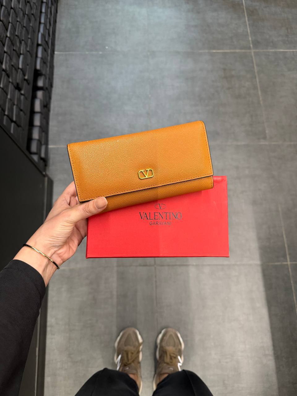 Valentino Garavani Camel Wallet 