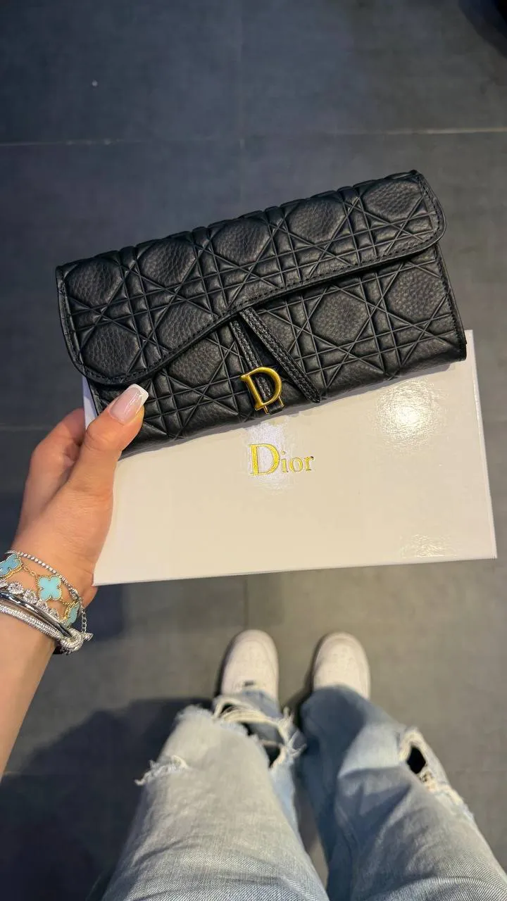 Dior Lambskin Leather Wallet 