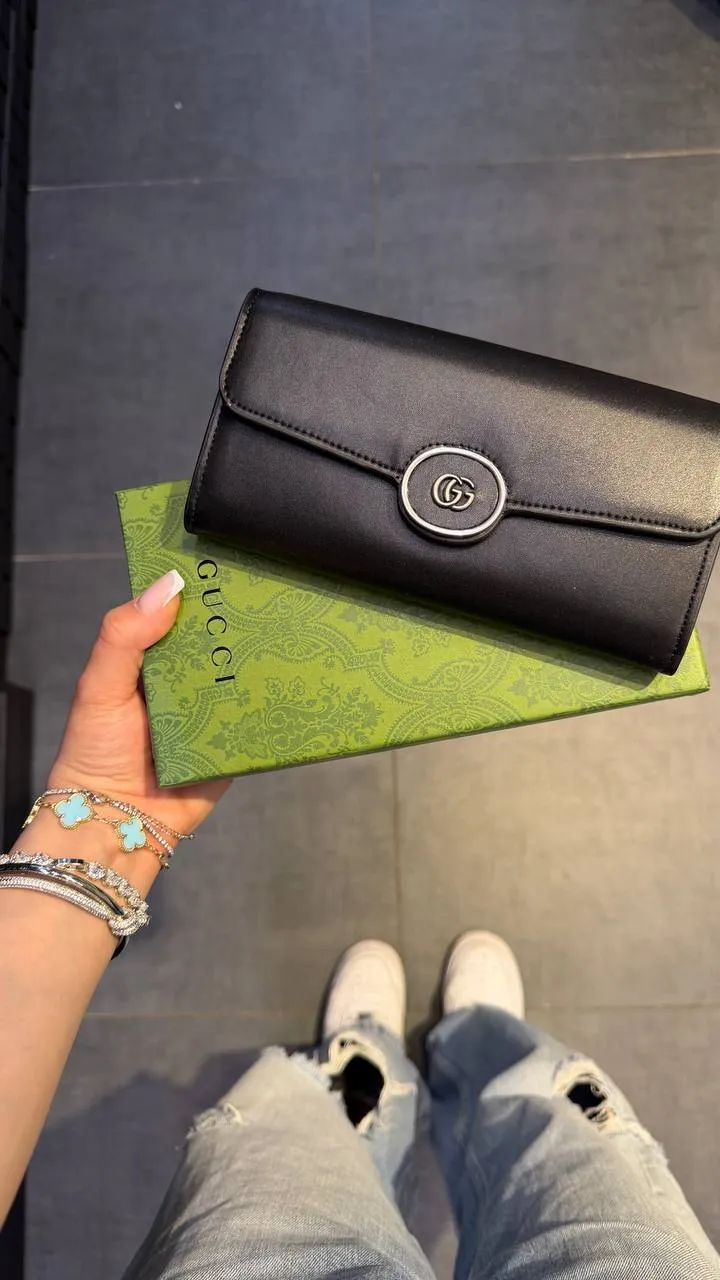 Gucci Petite GG Black Wallet 