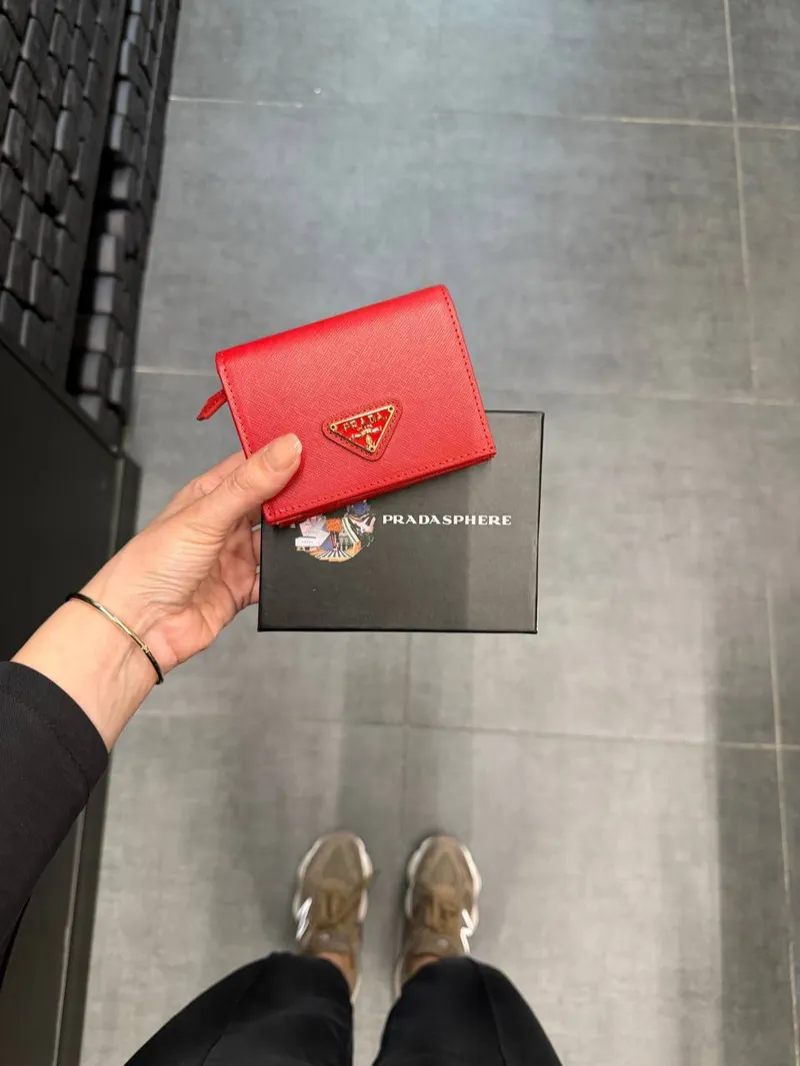 Prada Bi-Fold Saffiano Wallet