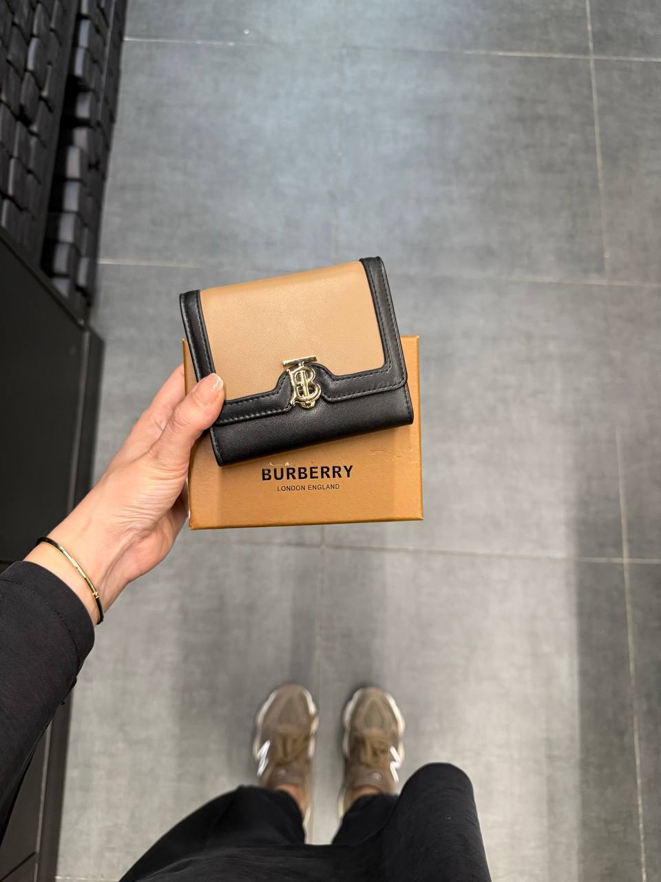 Burberry Bi-color TB Wallet 