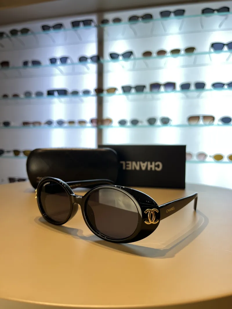 Chanel CC Plaque Round Sunglasses