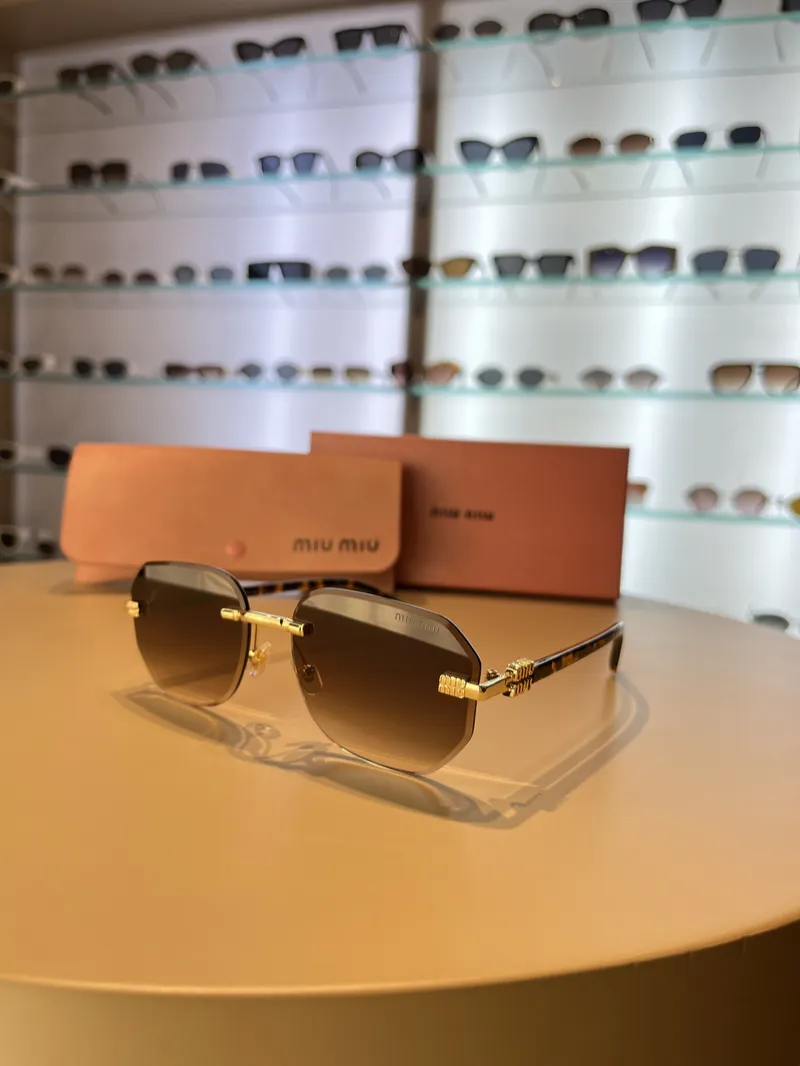 Miu Miu Rimless Brown Gradient 