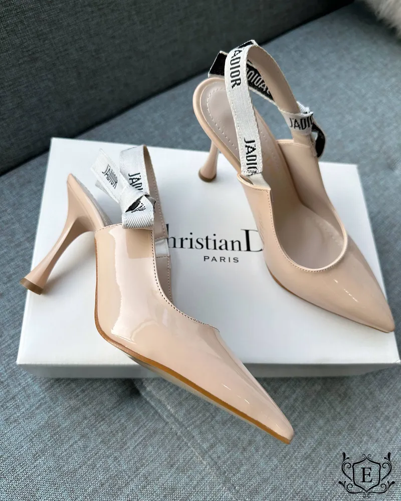 Dior Jadior Nude Slingback Heels 