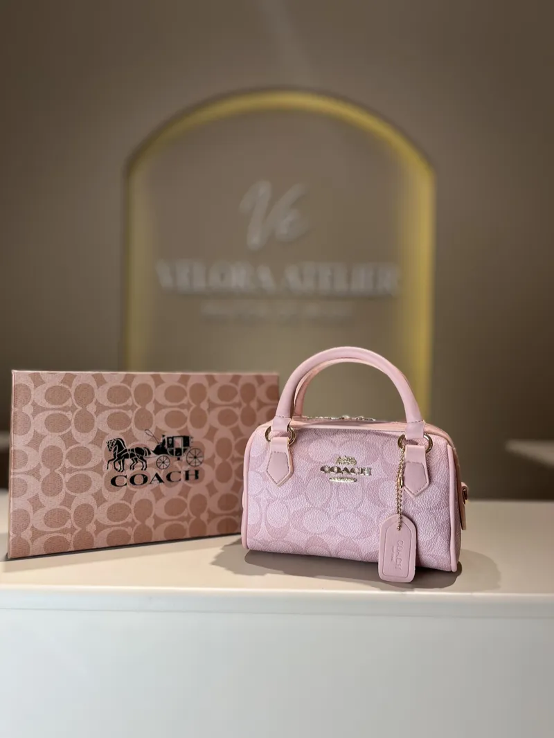 Coach Speedy Mini Baby Pink Bag 