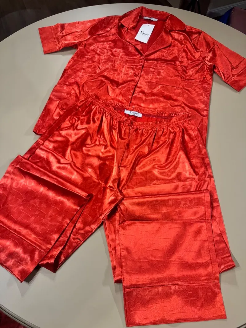 Dior - Pajama (Shirt and Pants) Red