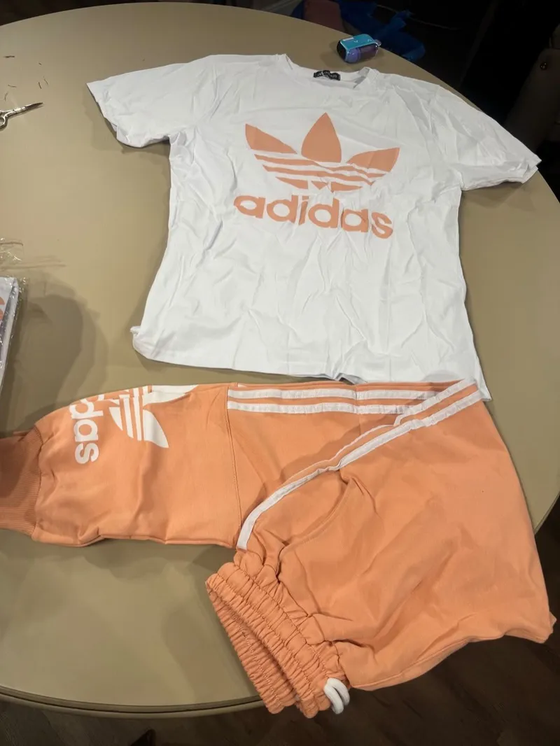 Adidas Trefoil T-shirt and Pants Set.