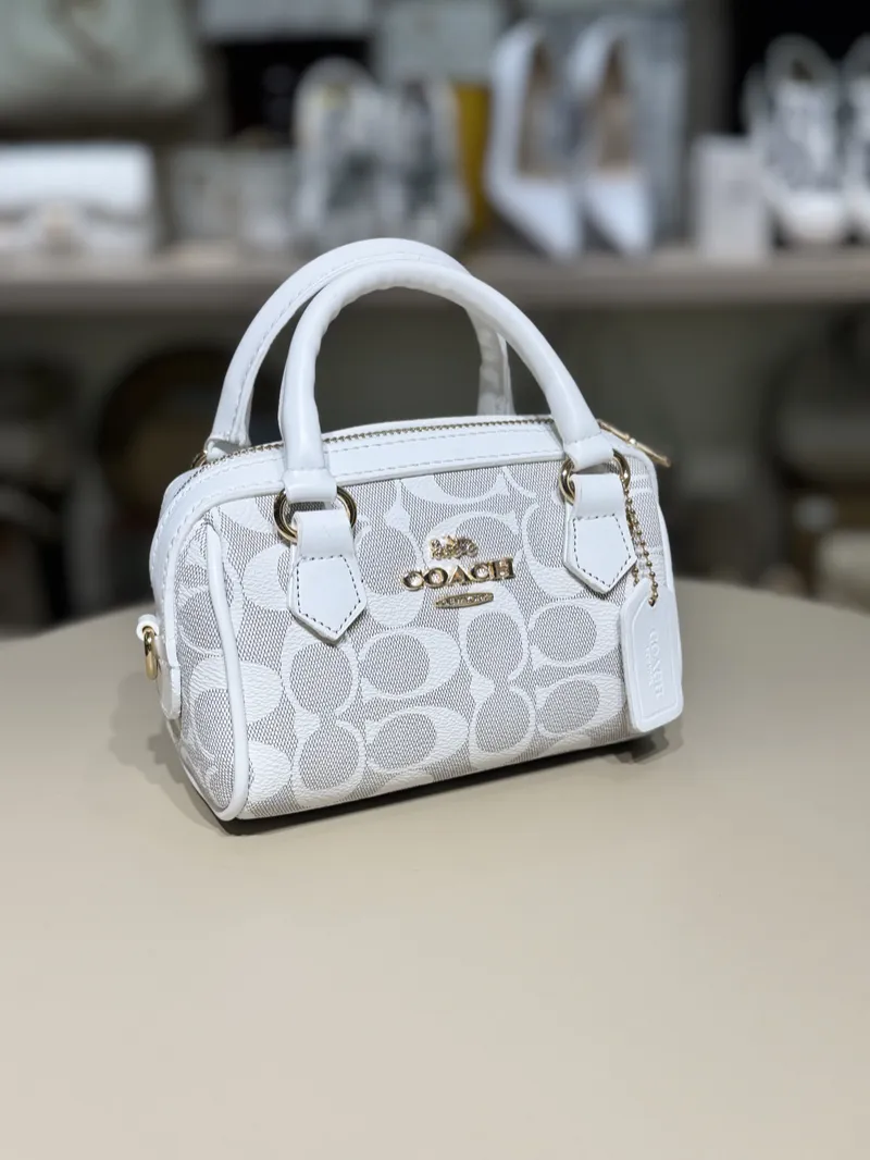 Coach Mini Speedy White 