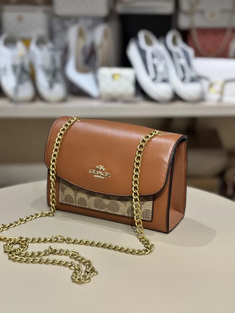 Coach Brook Flap Chain Bag 