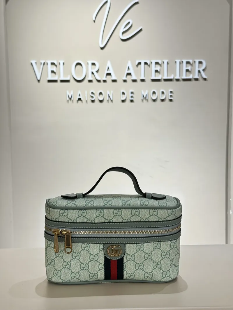 Gucci Ophidia Vanity Case Pistachio Green 