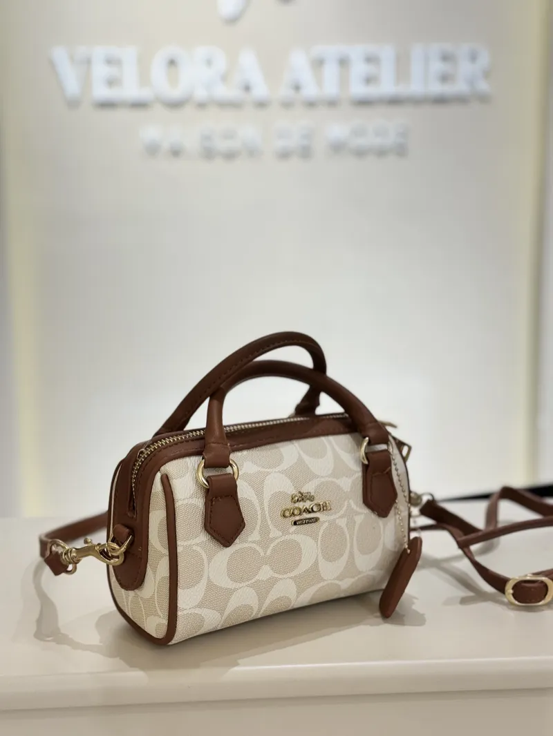 Coach - Speedy Mini Size Beige & Camel 
