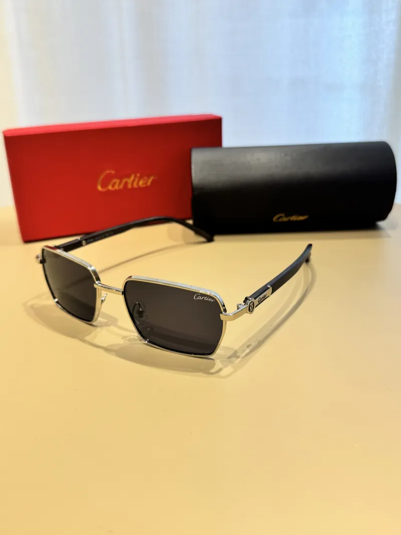 Cartier Unisex Sunglasses Silver 