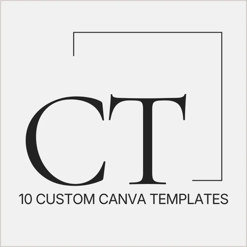 10 CUSTOM CANVA TEMPLATES