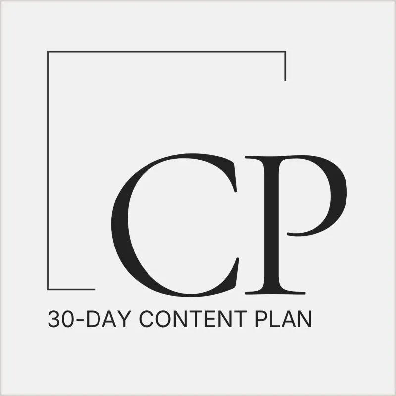 30-DAY CONTENT PLAN