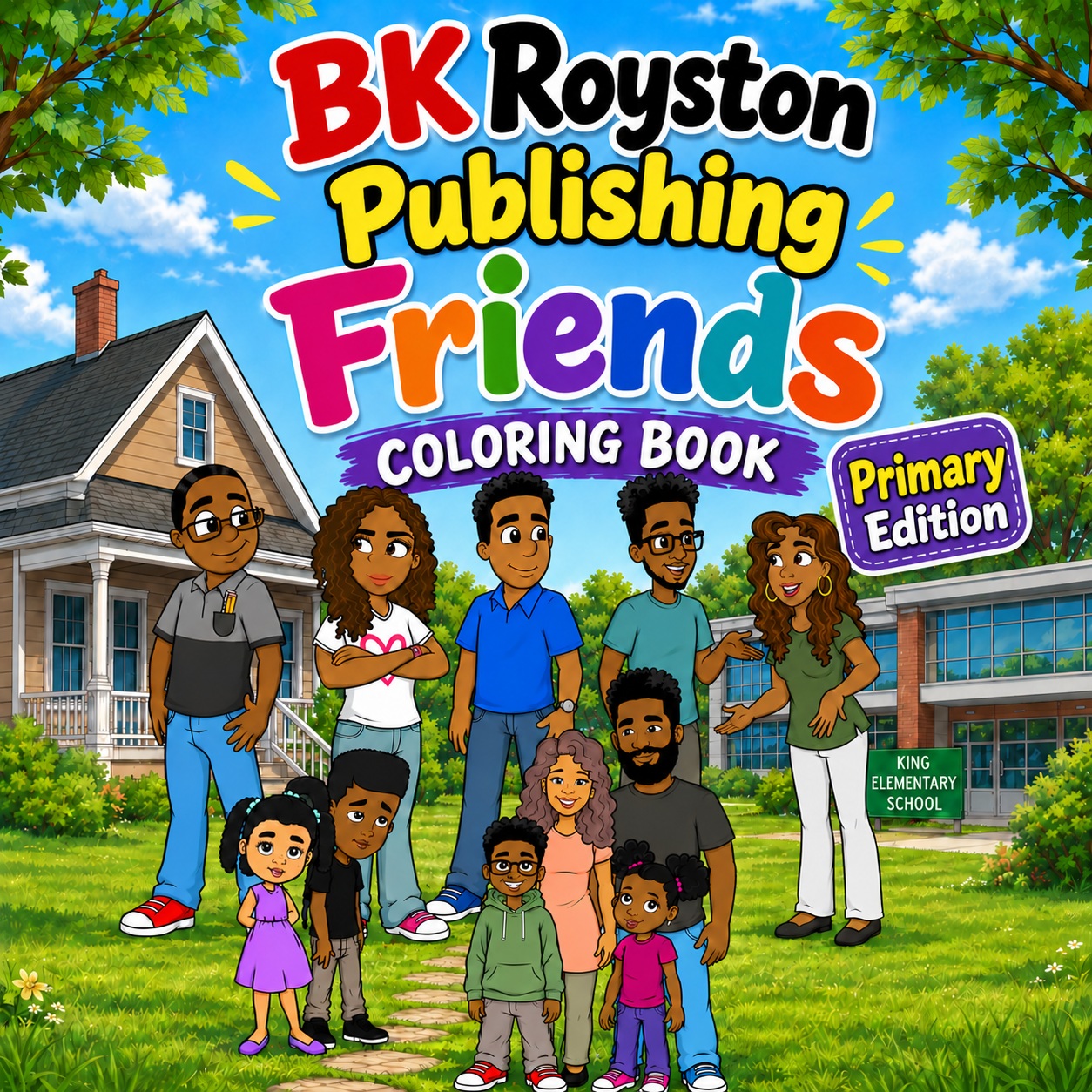 BK Royston Publishing Friends Coloring Book Primary Edition