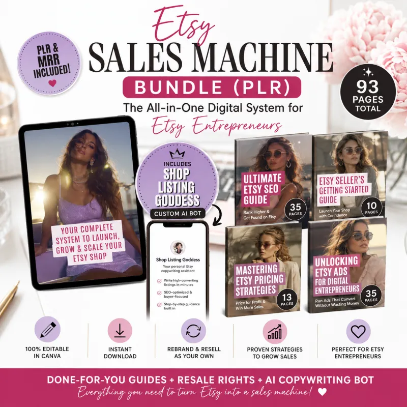 Etsy Sales Machine Bundle (PLR)