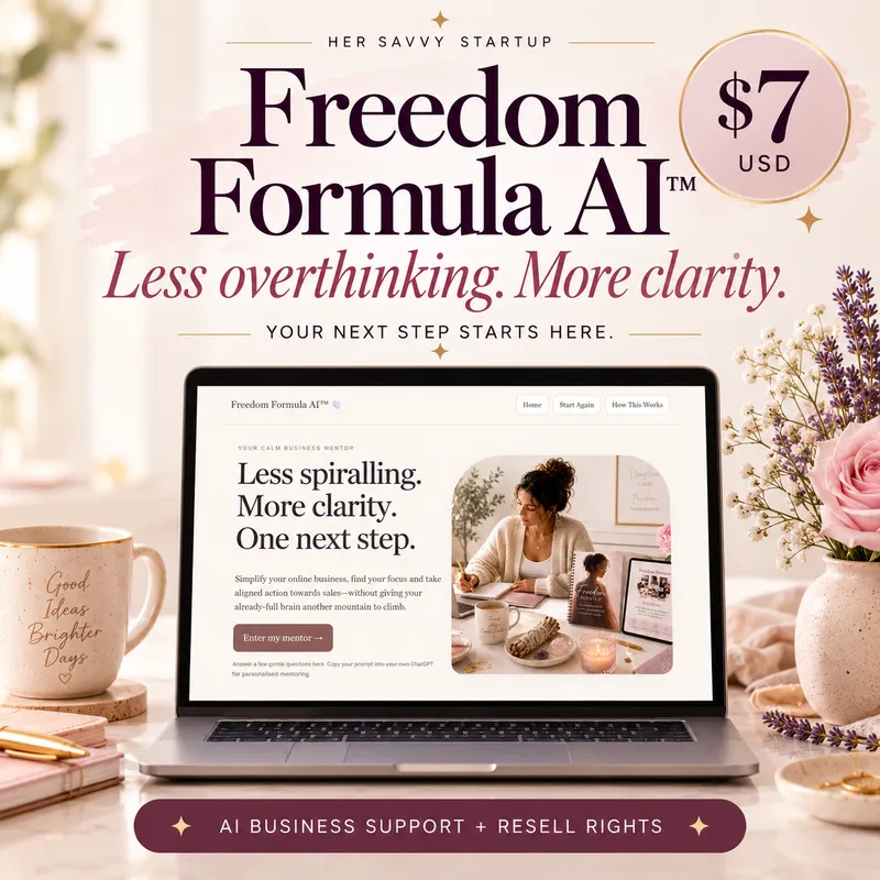 Freedom Formula AI™ | Business Clarity Toolkit + Resell Rights