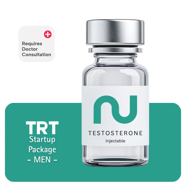 TRT Men's Startup Package 60 days (Consult, Labs, Cypionate 200mg/mL 10mL + Anastrozole 24×1mg)