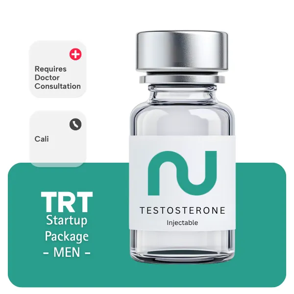 TRT CALI Men's Startup Package 60 days (Consult, Labs, Cypionate 200mg/mL 10mL + Anastrozole 24×1mg)