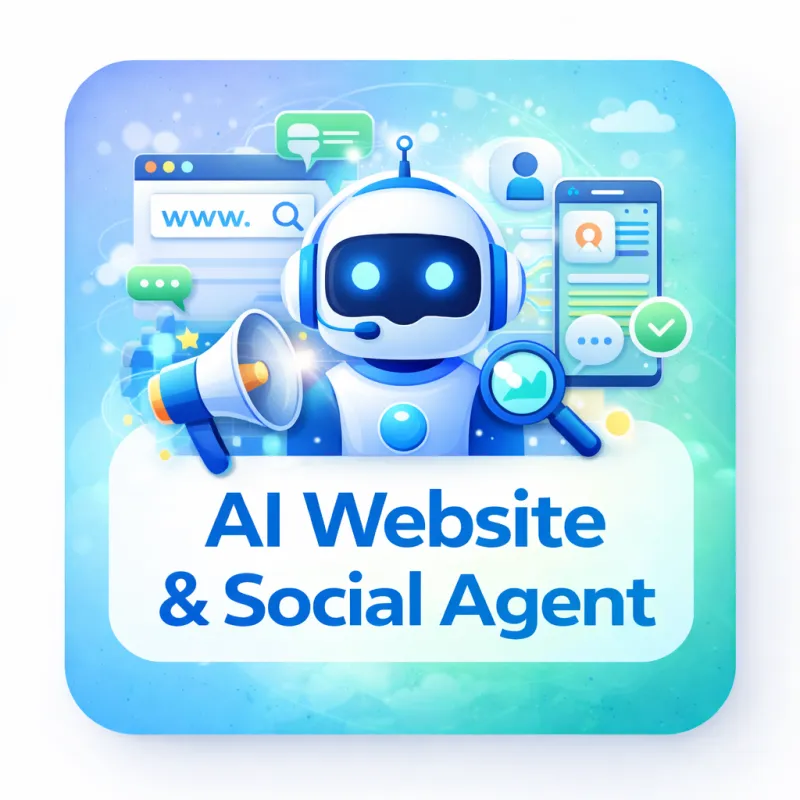 AI Website & Social  Agent