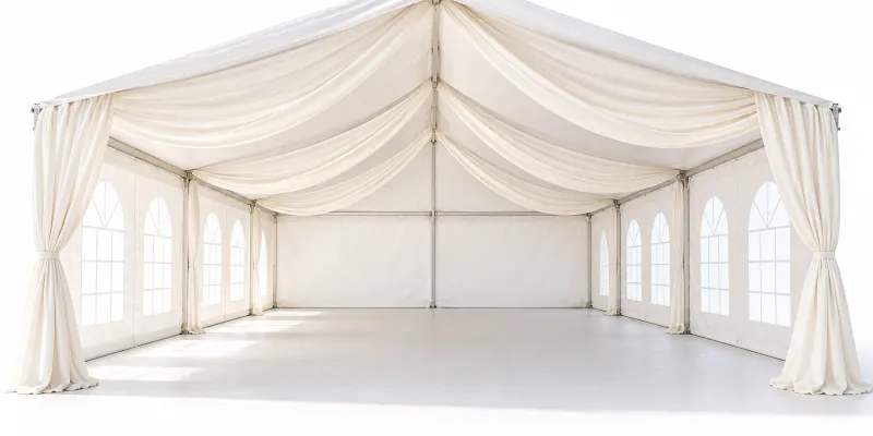 10x30 Tent Draping