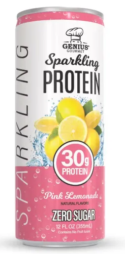 Pink Lemonade Sparkling Clear 30g Protein Shakes - 12 fl oz: Non-Caffeinated