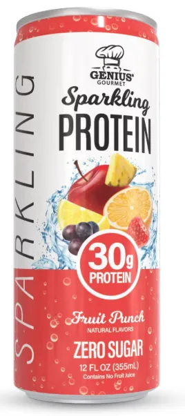 Fruit Punch Sparkling Clear 30g Protein Shakes - 12 fl oz: Non-Caffeinated