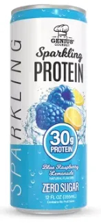Blue Raspberry Lemonade Sparkling Clear 30g Protein Shakes - 12 fl oz