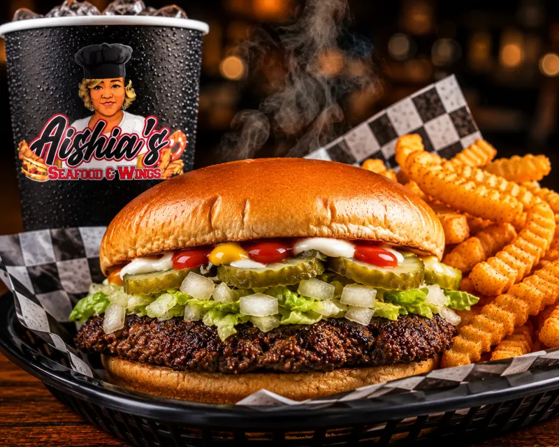 The Aishia Single Burger Combo