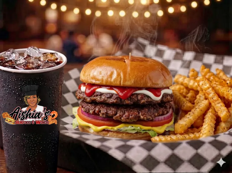 The Aishia Double Burger Combo