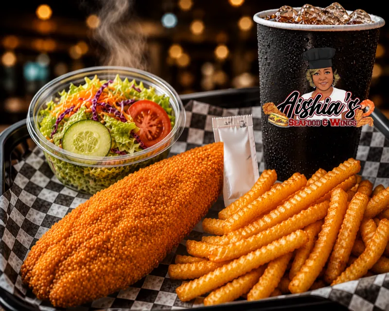 1 Piece Crispy Tilapia Platter