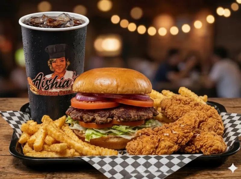 Burger & 2 Piece Tender Combo