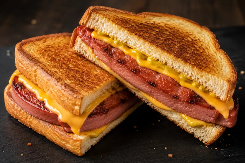 Old Skool Fried Bologna Sandwich