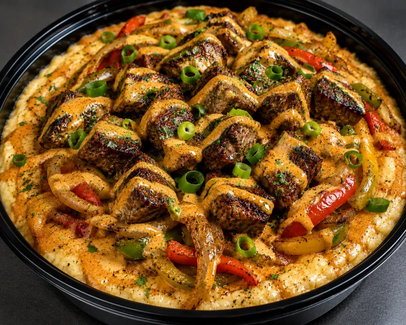 Small Steak Lunch Grits Bowl