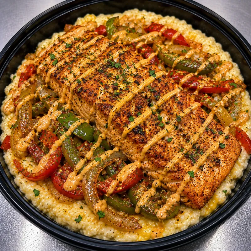 Small Salmon Lunch Grits Bowl