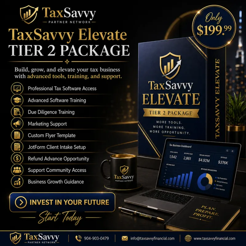 Tier 2 TaxSavvy Elevate Package