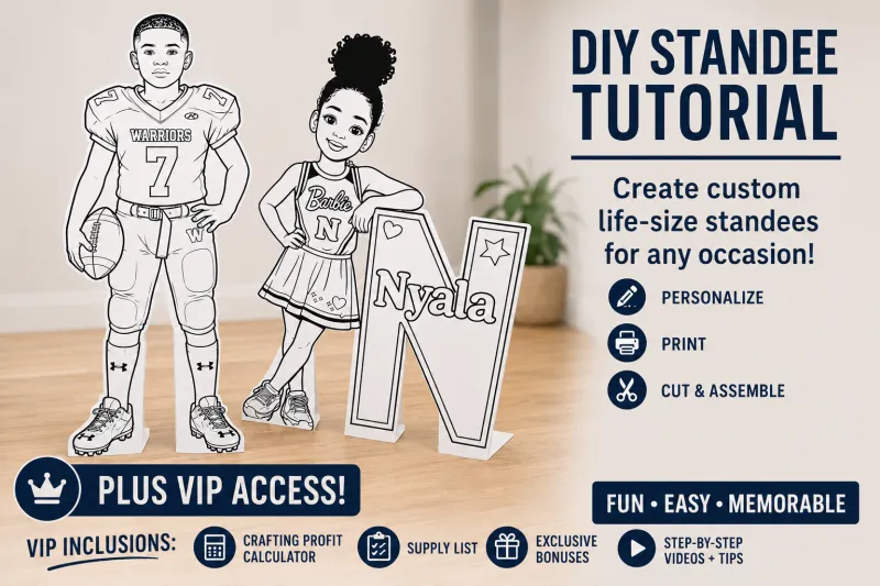 Life-size Cartoon Standee Tutorial + VIP ACCESS GUIDEE