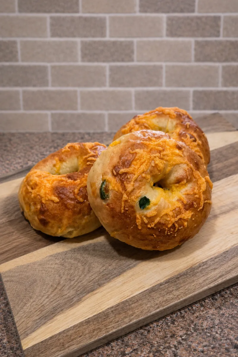 Sourdough Bagels- Jalapeno Cheddar 