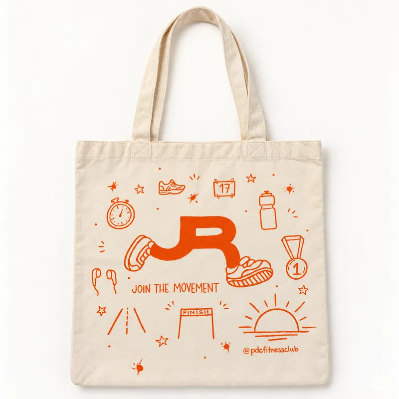 PDC Fitness Club Hand-Painted Tote - Doodle R