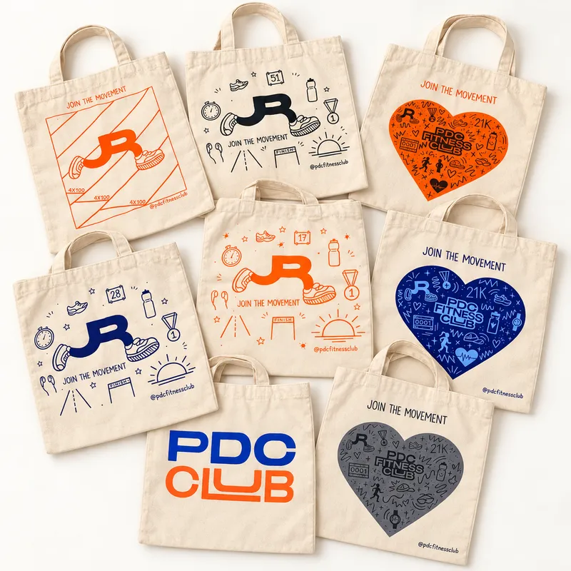 PDC Club Hand-Painted Tote - Wordmark