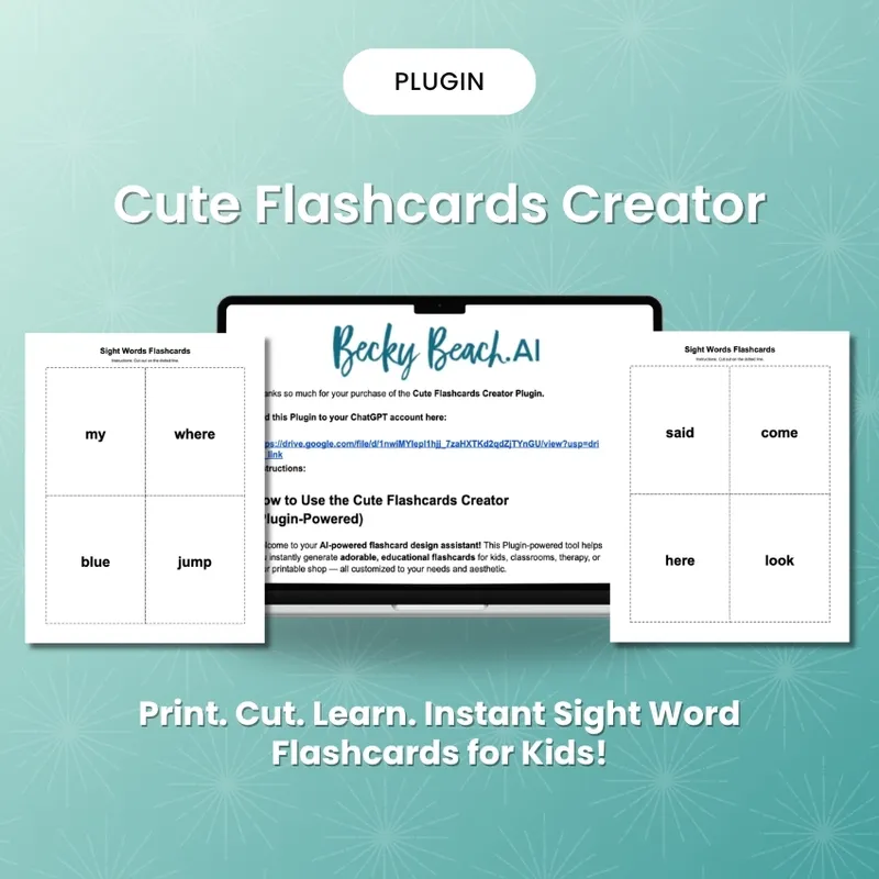 Cute Flashcards Creator