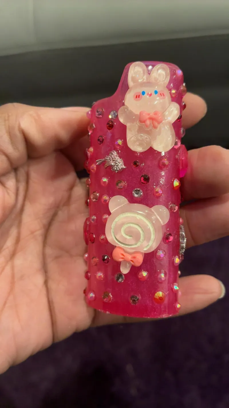 Pink Junk Lighter Case