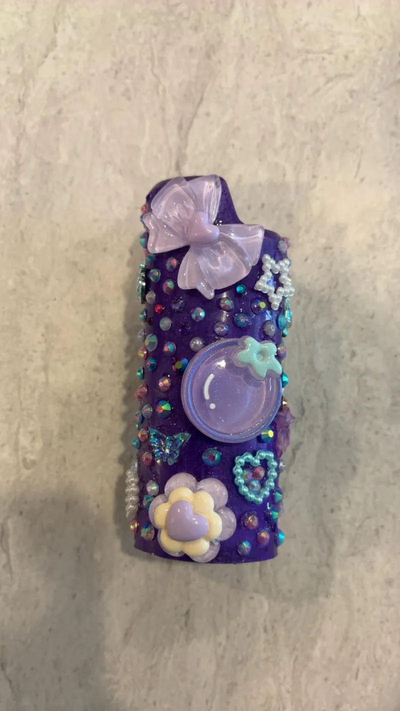 Purple Junk Lighter Case