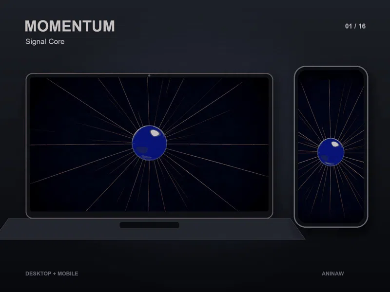 Momentum — 16 Premium Wallpapers for Desktop & Phone