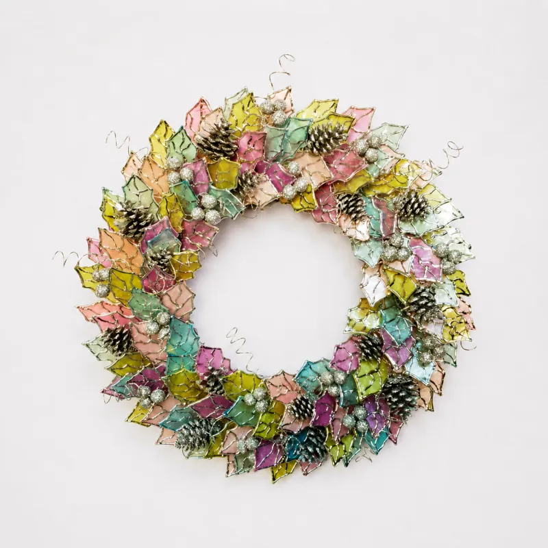 Pastel Christmas Wreath
