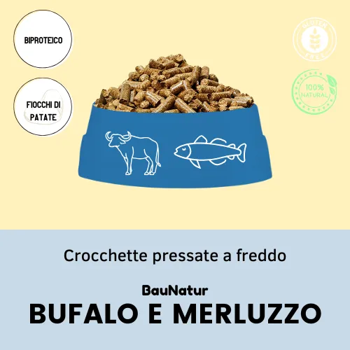 BauNatur - Linea Ultra Digeribile Bufalo e Merluzzo